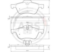 A.B.S. 37279 Brake pad set