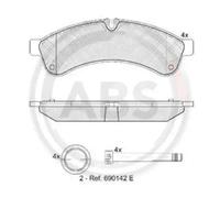 Original A.B.S. Brake Pad Set Disc Brake 37638 for AC Iveco