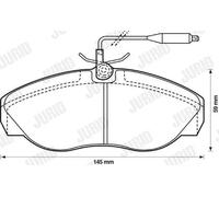 JURID 571839J Brake pad set