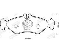 JURID 571846J Brake pad set
