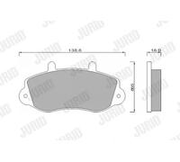 JURID 571932J Brake pad set