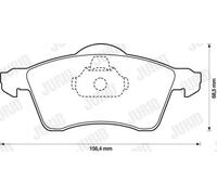 JURID 571934J Brake pad set