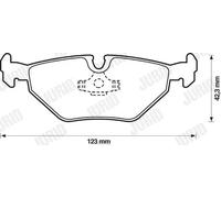 JURID 571936J Brake pad set