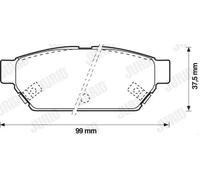 JURID 571943J Brake pad set