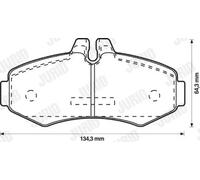 JURID 571946J Brake pad set