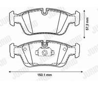JURID 571959J Brake pad set