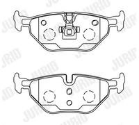 Brake pads 571960J JURID for BMW SAAB ROVER MG WIESMANN ALPINA