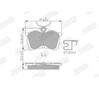 JURID 572478J Brake pad set