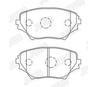 BRAKE PAD SET DISC BRAKE 572487J FOR TOYOTA RAV/II/SUV/Mk 1ZZ-FE 1.8L 4cyl