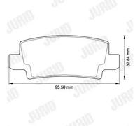 JURID 572492J Brake pad set