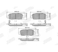 JURID 572501J Brake pad set