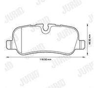 JURID 572522J Brake pad set