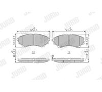 Brake pads 572572J JURID for FORD MAZDA