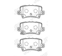 JURID 572580J Brake pad set