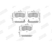 BRAKE PAD SET DISC BRAKE 572608J FOR HYUNDAI SATELLITE/Bus STAREX/Van/H-1 2.5L