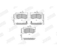 BRAKE PAD SET DISC BRAKE 572608J FOR HYUNDAI SATELLITE/Bus STAREX/Van/H-1 2.5L