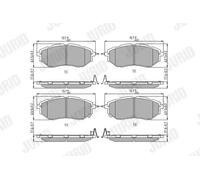 JURID 572638J Brake pad set