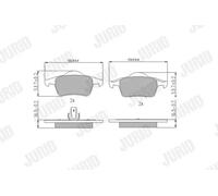 JURID 573021J Brake pad set