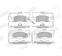 JURID 573034J Brake pad set