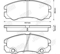 JURID 573066J Brake pad set