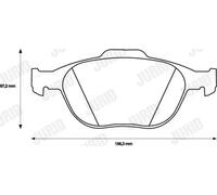 JURID 573085J Brake pad set