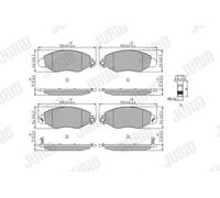 JURID 573110J Brake pad set