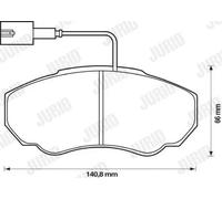 JURID 573113J Brake pad set