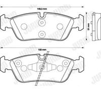 JURID 573138J Brake pad set