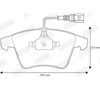 JURID 573160J Brake pad set