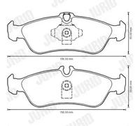 JURID 573191J Brake pad set