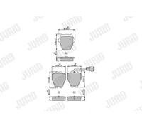 JURID 573208J Brake pad set