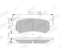 JURID 573216J Brake pad set