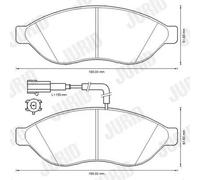 Jurid Brake Pad Set 573260J – Disc Brake for Citroën/Fiat/Peugeot Relay Bus & Van