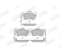JURID 573270J Brake pad set