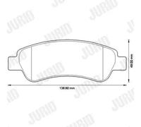 BRAKE PAD SET DISC BRAKE 573274J FOR PEUGEOT MANAGER/Platform/Chassis/Van/Bus