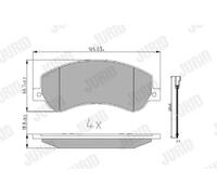 JURID 573275J Brake pad set