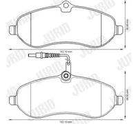 JURID 573280J Brake pad set
