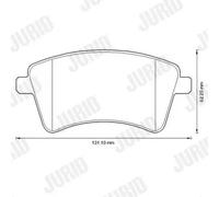 JURID 573284J Brake pad set