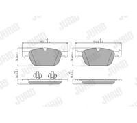 Jurid Brake Pads Front Fits Volvo XC60 XC70 XC90 02-17