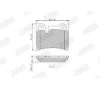 JURID 573297J Brake pad set
