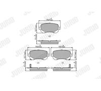JURID 573299J Brake pad set