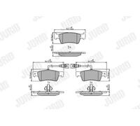 JURID 573301J Brake pad set