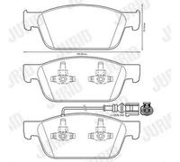 JURID 573330J Brake pad set