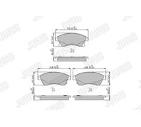 BRAKE PAD SET DISC BRAKE 573332J FOR VAUXHALL ASTRA/Mk/VI OPEL CHEVROLET