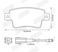 JURID 573345J Brake pad set