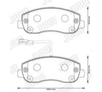 JURID 573357J Brake pad set