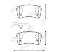 JURID 573359J Brake pad set