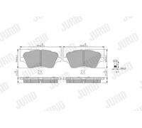 JURID 573363J Brake pad set