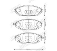 JURID 573385J Brake pad set