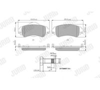 JURID 573399J Brake pad set